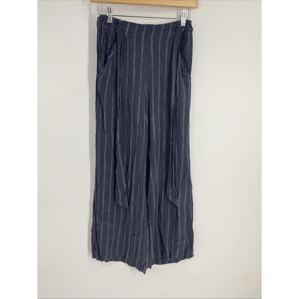 Wilfred Aritizia Wide Leg Pants Women’s Size XXS Striped Blue Beach Boho 600